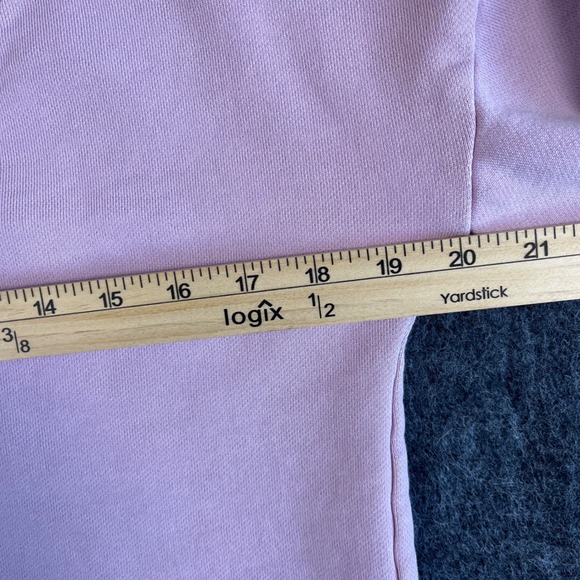 Madewell Purple V-Neck Cozy Puff Sleeve Sweatshirt Cotton French Terry XXS - Picture 4 of 8